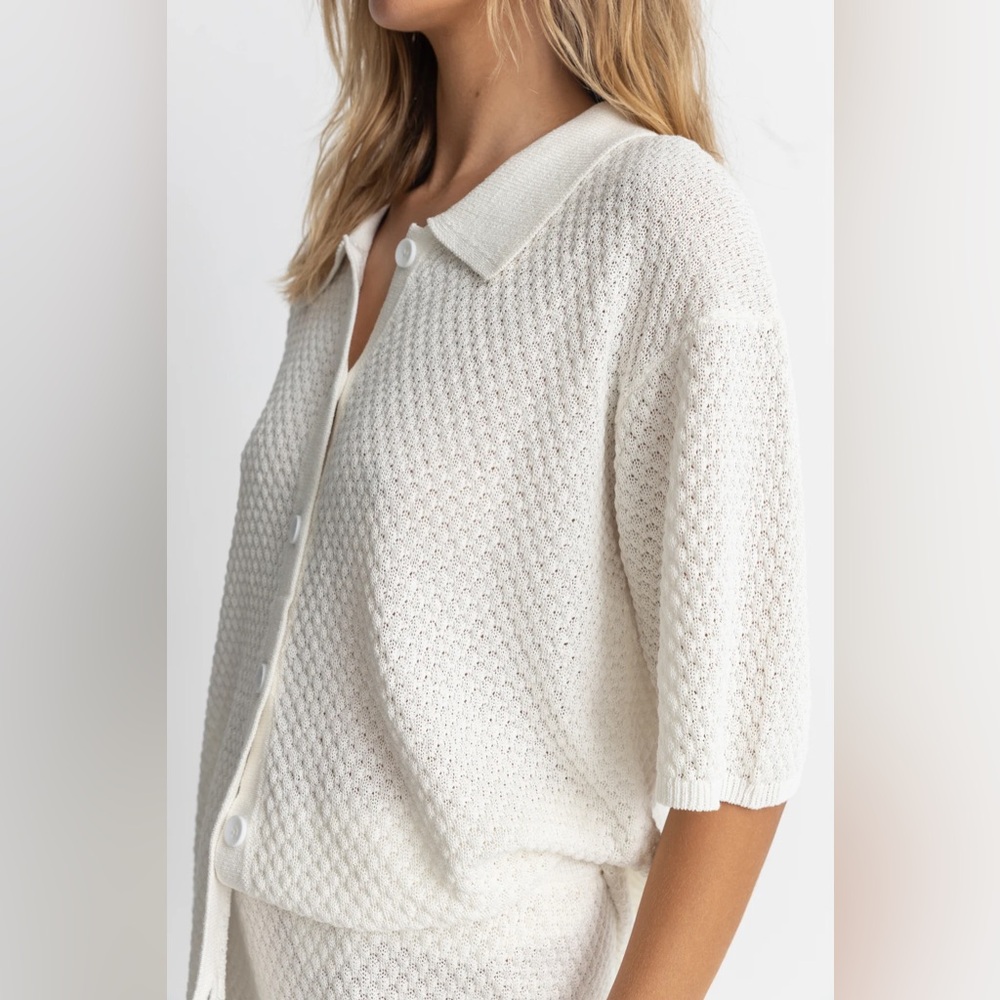Rhythm Cream Button Down Shirt